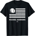 Flag Stripes Michael Burrows Prospect Baseball Fan Gear Apparel | Premium Quality