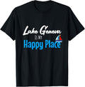 Lake Geneva Is My Happy Place Wisconsin Vacation Apparel | Google Shopping Optimized | Daily Wear Essential