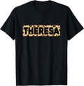 Funny Theresa Leopard Print Personalized Name Theresa Apparel Streetwear Style Everyday Wear