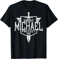 Saint Michael the Archangel Protect Us Catholic Men Apparel | Trending 2025