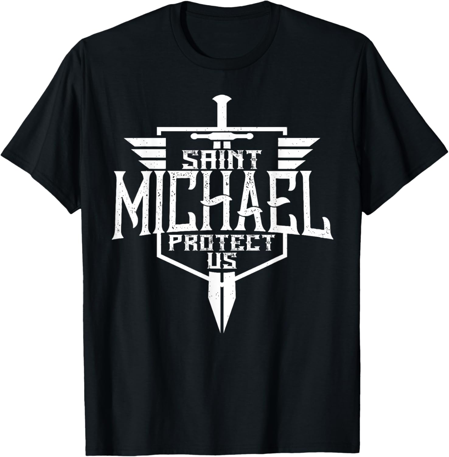 Saint Michael the Archangel Protect Us Catholic Men Apparel | Trending 2025