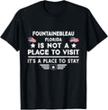Fountainebleau Florida Place to stay USA Town Home City Apparel | Premium Quality | Aesthetic Casual Look
