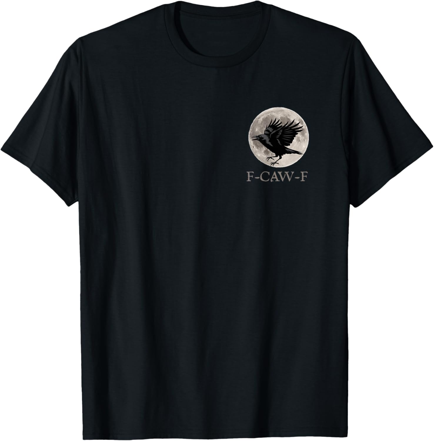 Vintage F-Caw-F Funny Raven Gothic Crow Black Bird Humor Apparel | US Viral Style | Comfort Daily Wear