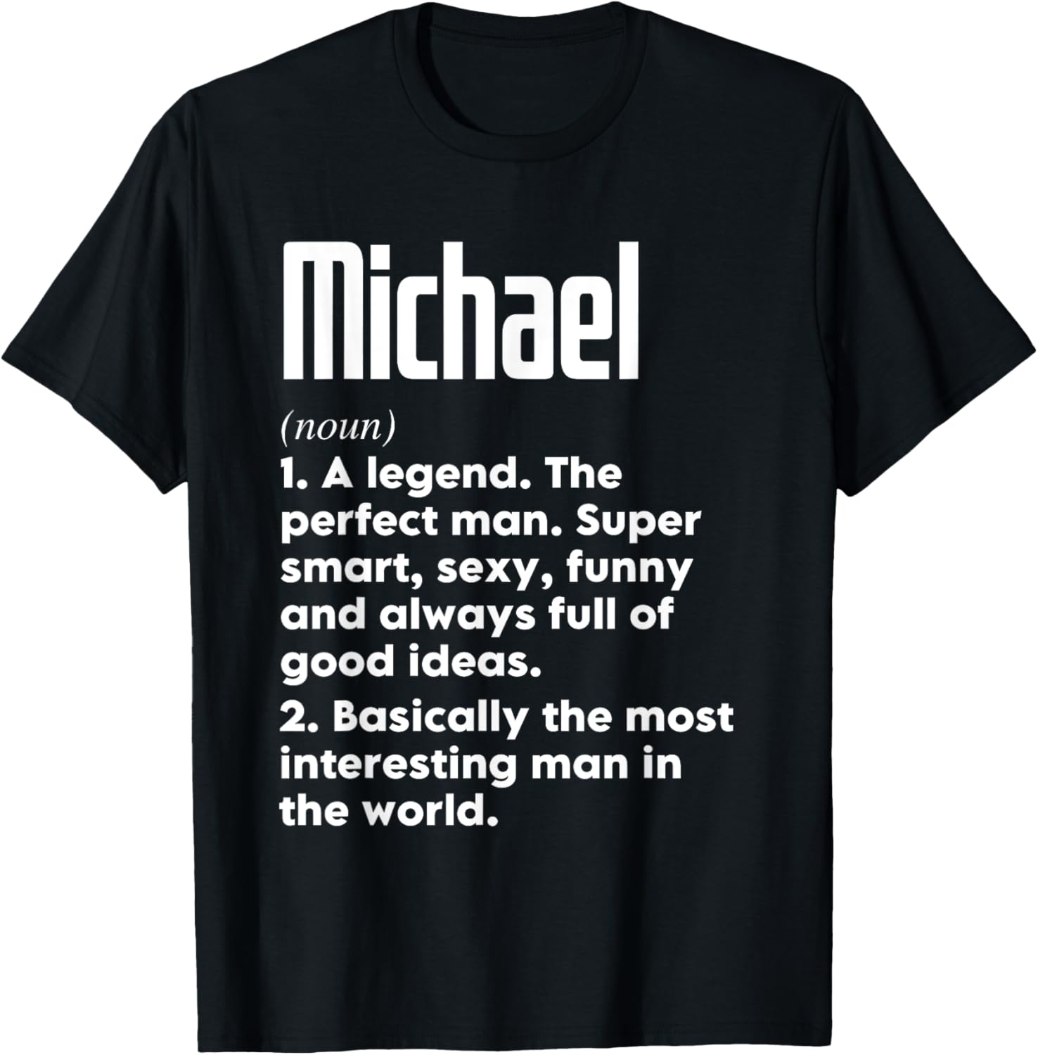 Michael Name Definition Funny Meaning Personalized Apparel | Trending 2025
