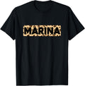 Funny Marina Leopard Print Personalized Name Marina Apparel Streetwear Style Hot Right Now