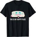 RV vacation T-Shirt This is my happy place, funny camping T-Shirt | Premium Quality | Top Rated Comfort