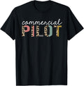 Commercial Pilot Leopard Print Funny Appreciation Apparel High Search Demand Everyday Wear
