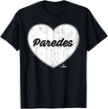 Distressed Heart Michael Paredes Prospect Baseball Fan Gear Apparel | US Best Seller