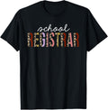 School Registrar Leopard Print Funny Appreciation Apparel Premium Print Hot Right Now