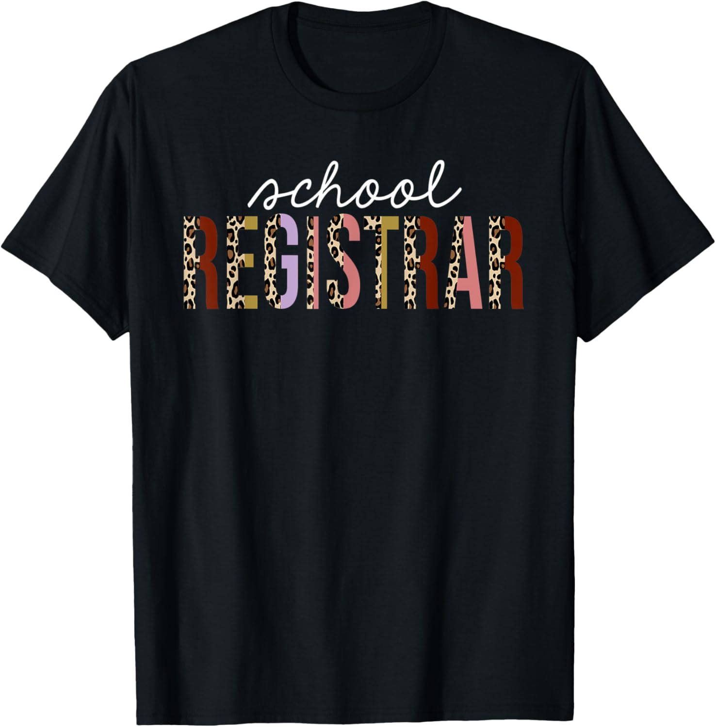 School Registrar Leopard Print Funny Appreciation Apparel Premium Print Hot Right Now