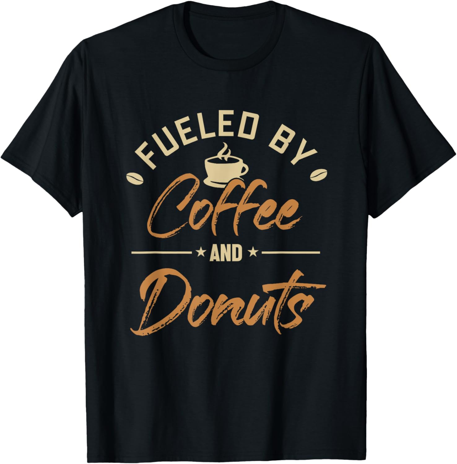 Fueled by Coffee and Donuts Doughnut Glazed Maker Donut Apparel | Premium Quality | Comfort Daily Wear