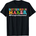 Difference Maker Paraprofessional Funny Teacher Aide Groovy T-Shirt for Men Women T-Shirt | Trending 2025 | Comfort Dail...