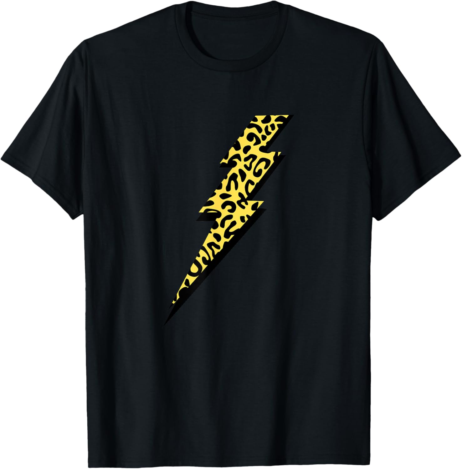 Stylish Leopard Print Lightning Bolt Cheetah Print Thunder Apparel Viral TikTok Find Everyday Wear