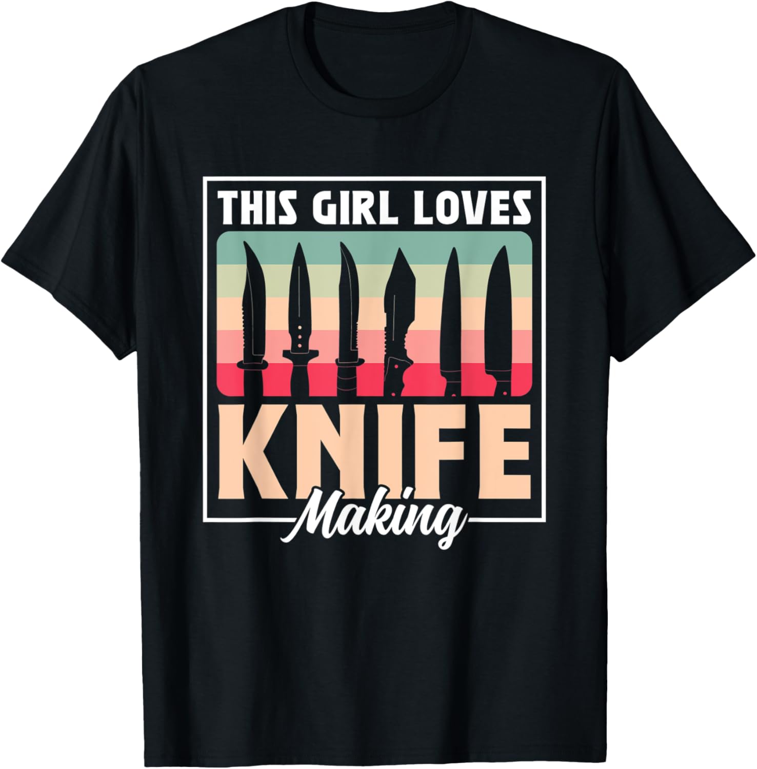 This Girl Loves Knife Making Maker Knives Lover Hobby Apparel | Trending 2025 | Aesthetic Fit