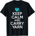 Keep Calm and carry Yarn Crocheting Yarn Knitter Yarn Supply | Trending 2025 | Perfect for Crafters