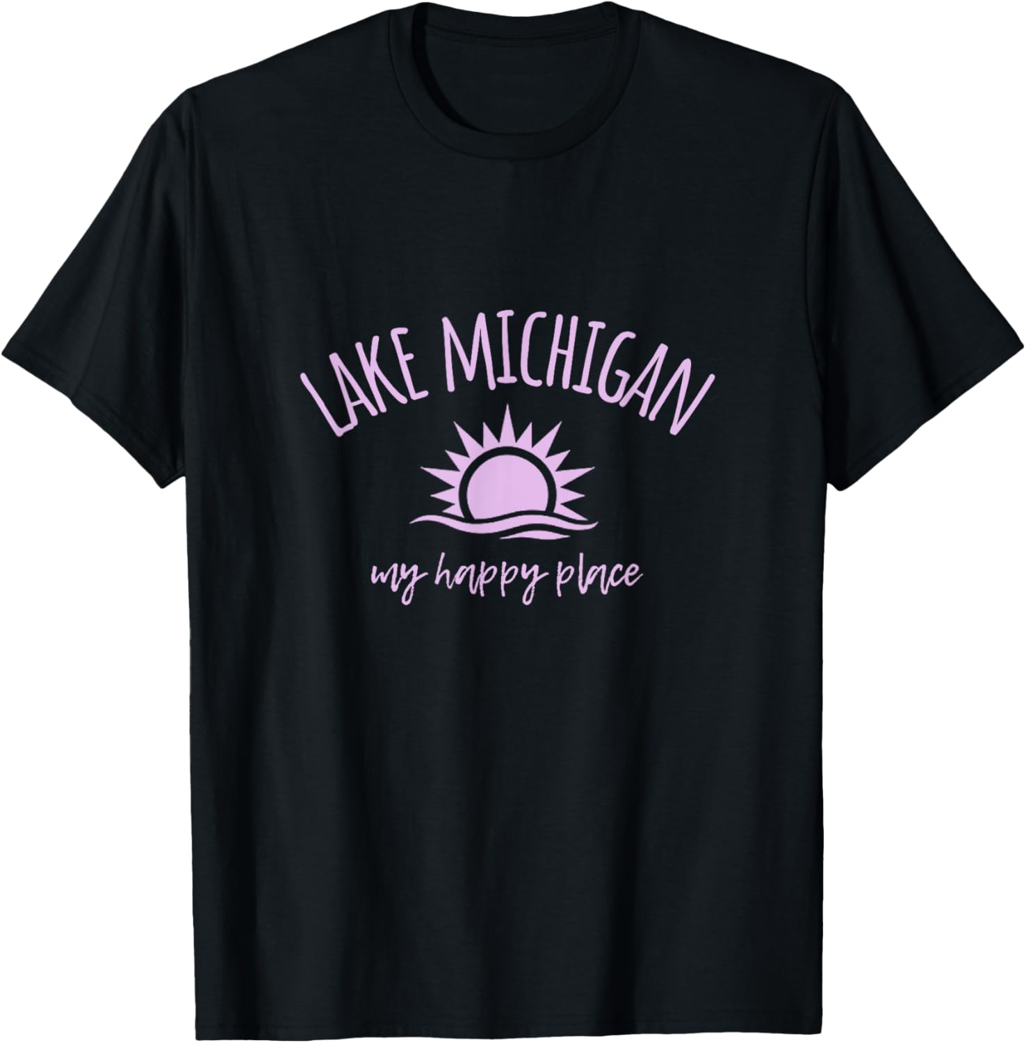 Lake Michigan My Happy Place MI Boating Fishing Camping Apparel | US Viral Pick | Top Rated Comfort