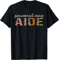 Personal Care Aide Leopard Print Funny Appreciation Apparel Viral TikTok Find Everyday Wear