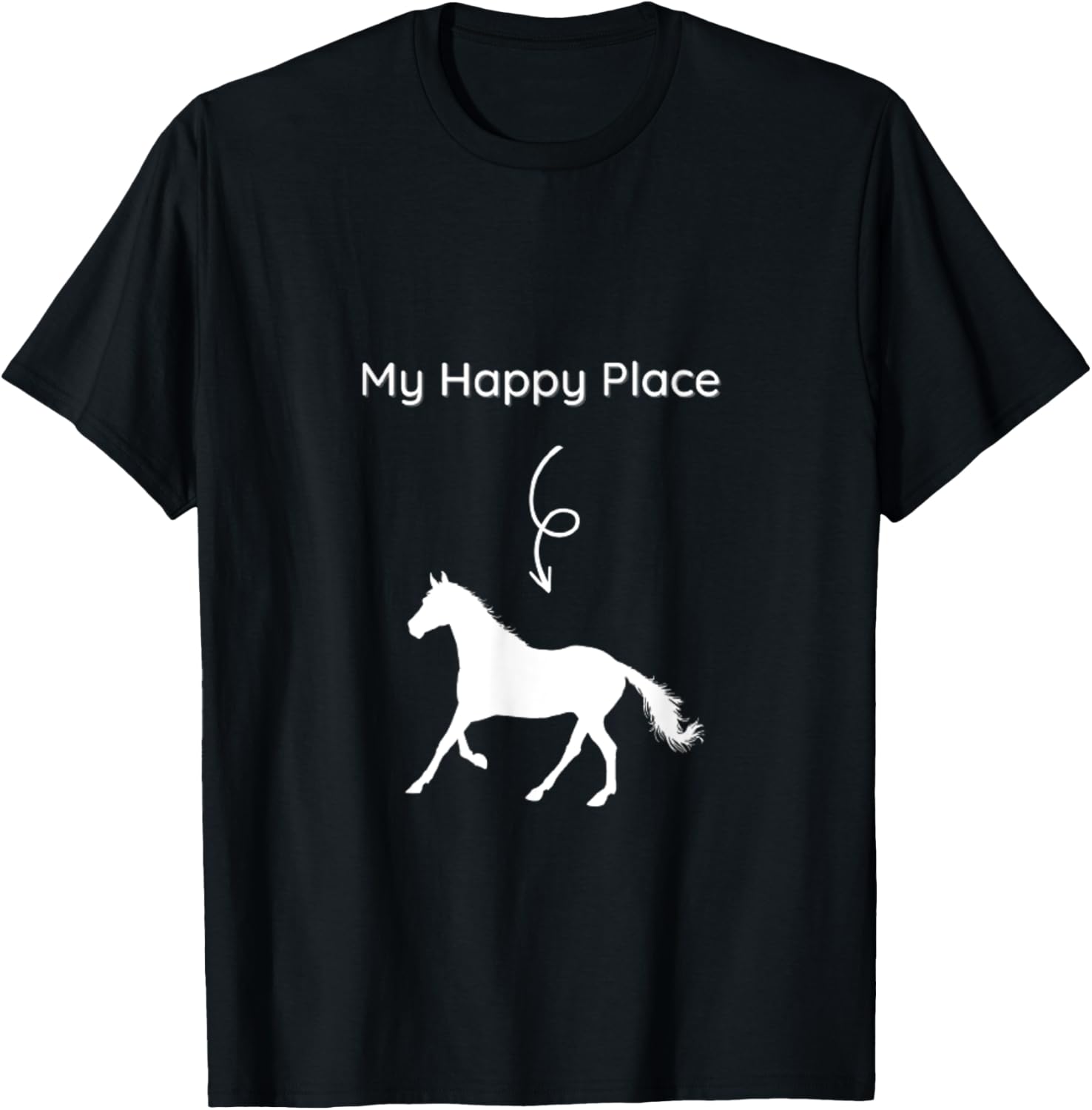 My Happy Place Horse Lover Horseback Riding Equestrian Apparel | Premium Quality | High CTR Boost