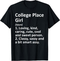 COLLEGE PLACE GIRL WA WASHINGTON Funny City Home Roots Gift Apparel | Google Shopping Optimized | Daily Wear Essential