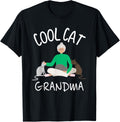Cool Cat Grandma Retired Trouble Maker Novelty T-Shirt T-Shirt for Men Women Kids T-Shirt | Premium Quality | Must-Have ...