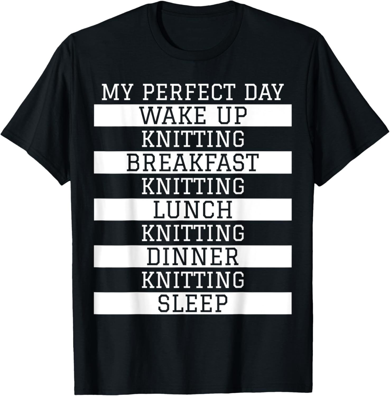 Funny Knitter Gift 'My Perfect Day' Yarn Knitting Humor Yarn Supply | High Search Volume | Customer Favorite