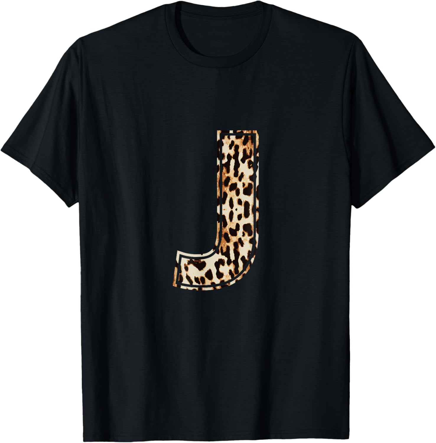 Cool Letter J Initial Name Leopard Cheetah Print Apparel Premium Print US Top Pick