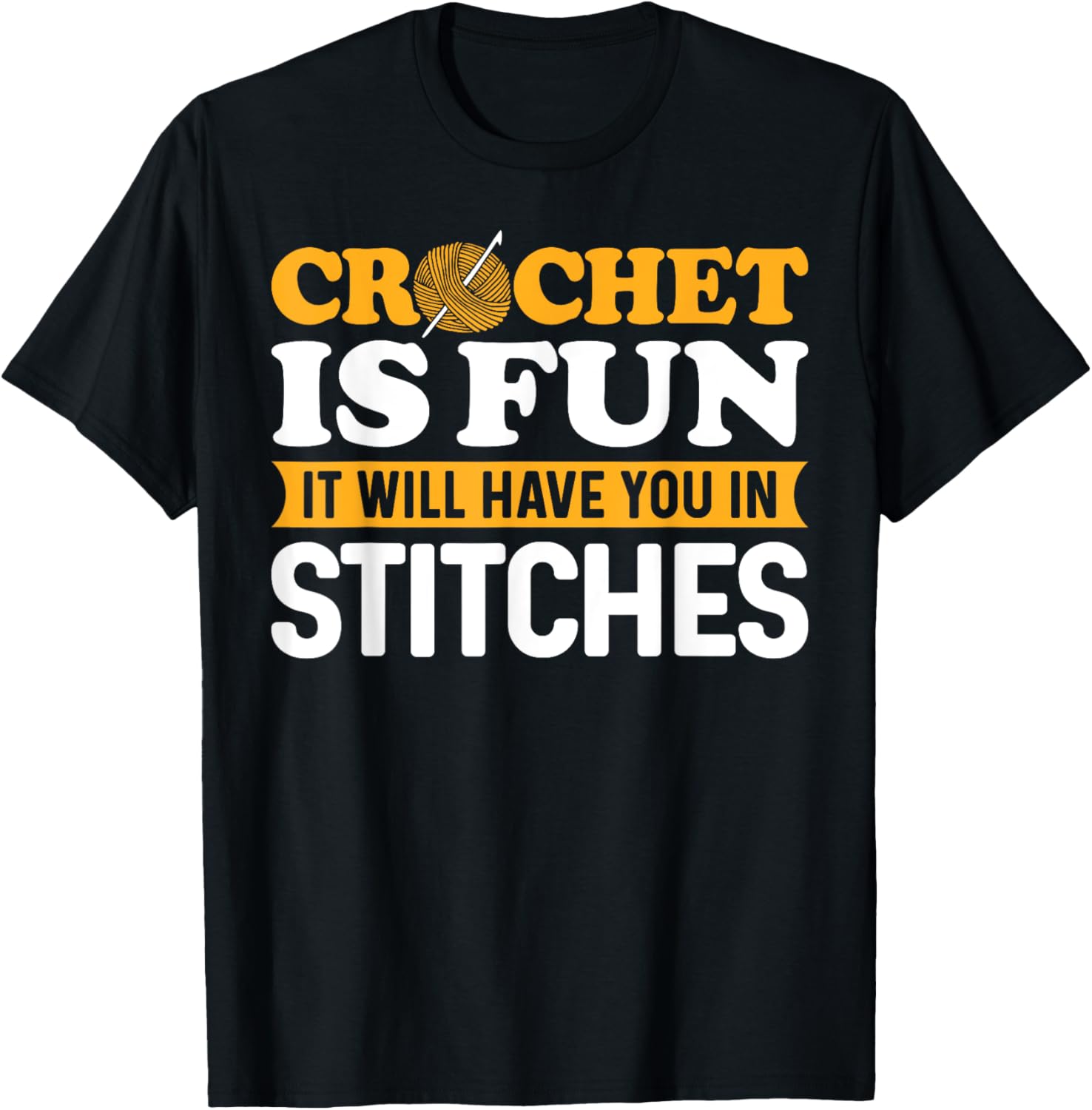 Crochet Is Fun Yarn Lover Funny Crocheting Enthusiasts Yarn Supply | Top Rated | Perfect for Crafters
