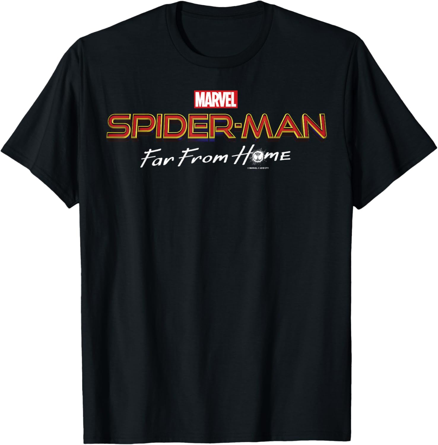 Marvel Spider-Man Far From Home Movie Title Logo Apparel | Bestseller Style | Aesthetic Casual Look