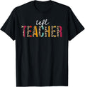 Tefl Teacher Life Leopard Educator Appreciation Apparel Comfort Fit Fan Favorite