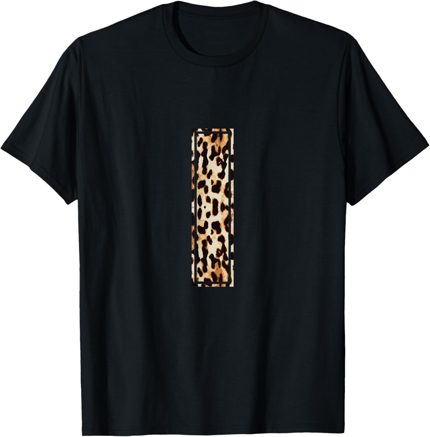 Awesome Letter I Initial Name Leopard Cheetah Print T Shirt T Shirt Premium Print Fan Favorite