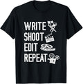 Cinematography Write Shoot Edit Repeat Filmmaking Filmmaker Apparel | Premium Quality | Perfect Gift Idea
