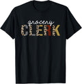 Grocery Clerk Leopard Print Funny Appreciation Apparel Streetwear Style Everyday Wear