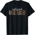 Retired Nurse Teacher Leopard Print Funny Appreciation Apparel Viral TikTok Find Hot Right Now