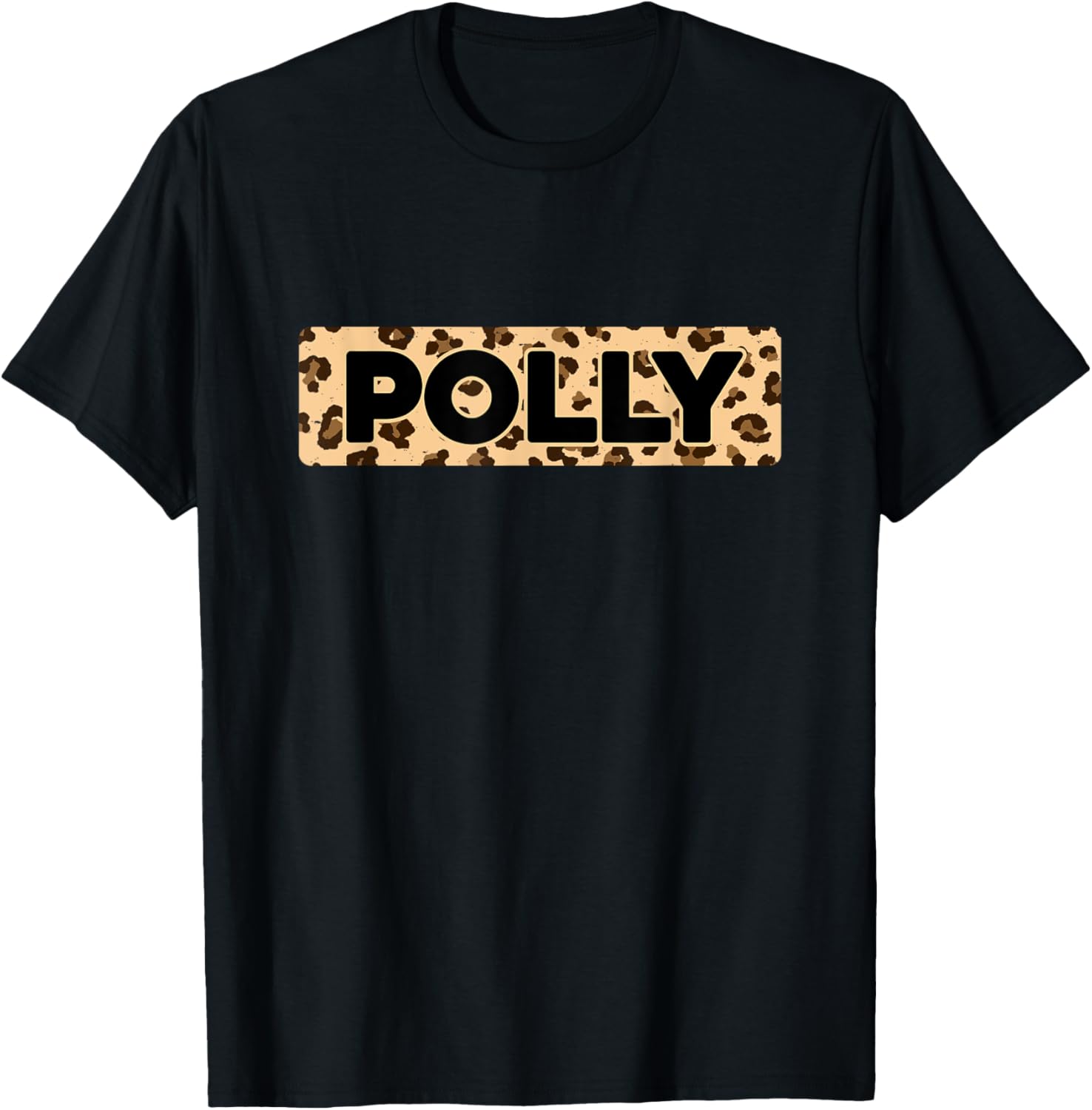 Funny Polly Leopard Print Personalized Name Polly Apparel Trending US Everyday Wear