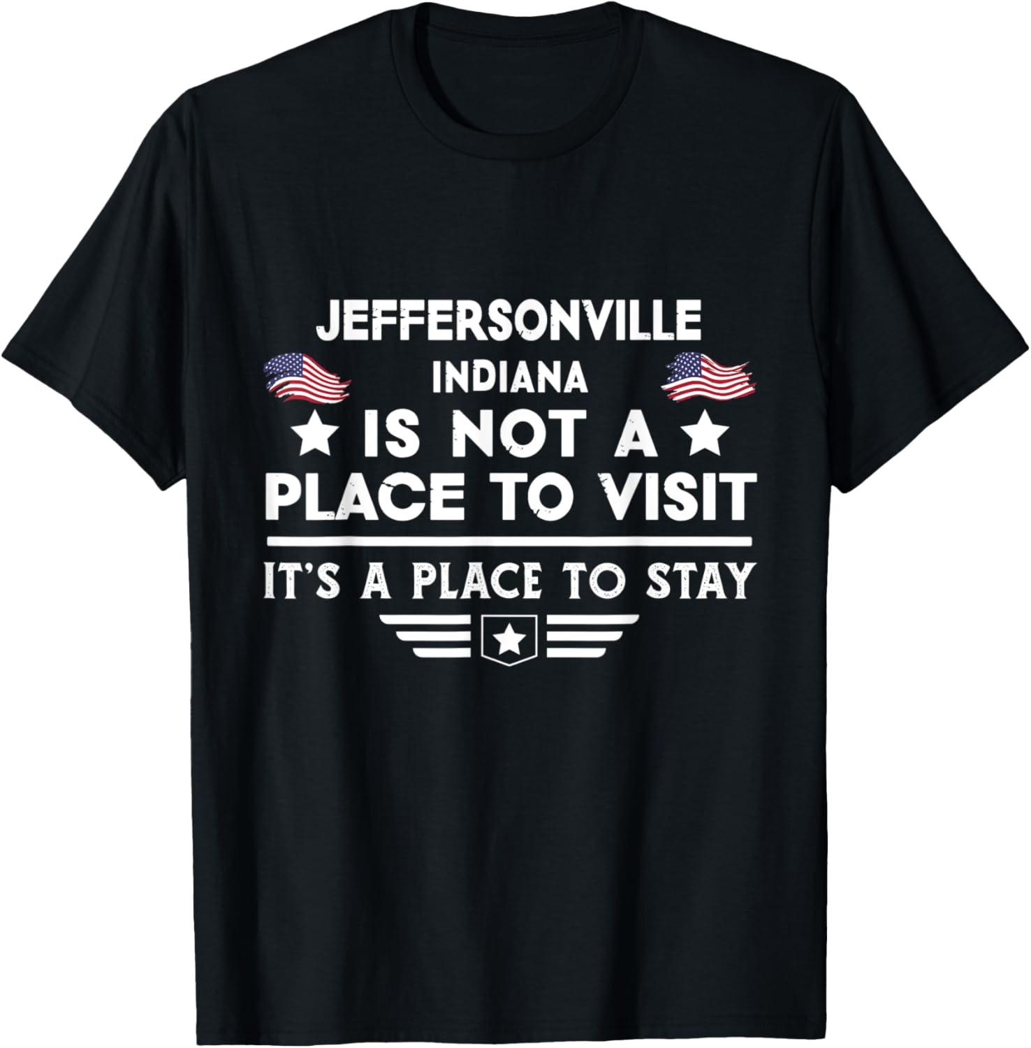 Jeffersonville Indiana Place to stay USA Town Home City Apparel | Google Shopping Optimized | Perfect Gift Choice