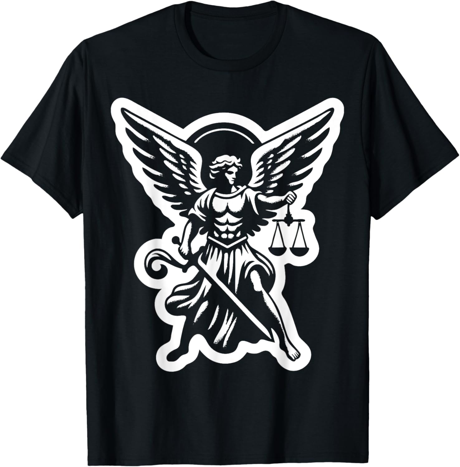 Saint Michael the Archangel Scales Justice Sword Catholic Apparel | Trending 2025