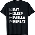 Eat Sleep Paella Dish Maker Spanish Food Culinary Tradition Apparel | US Viral Style | Aesthetic Fit