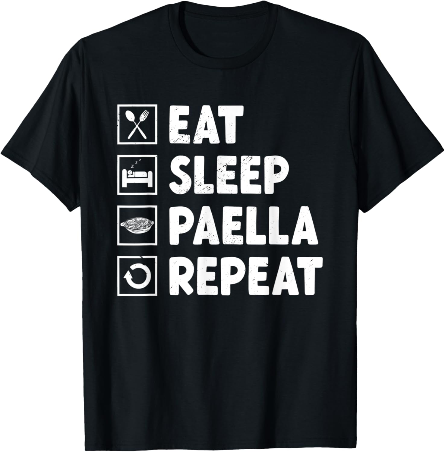 Eat Sleep Paella Dish Maker Spanish Food Culinary Tradition Apparel | US Viral Style | Aesthetic Fit