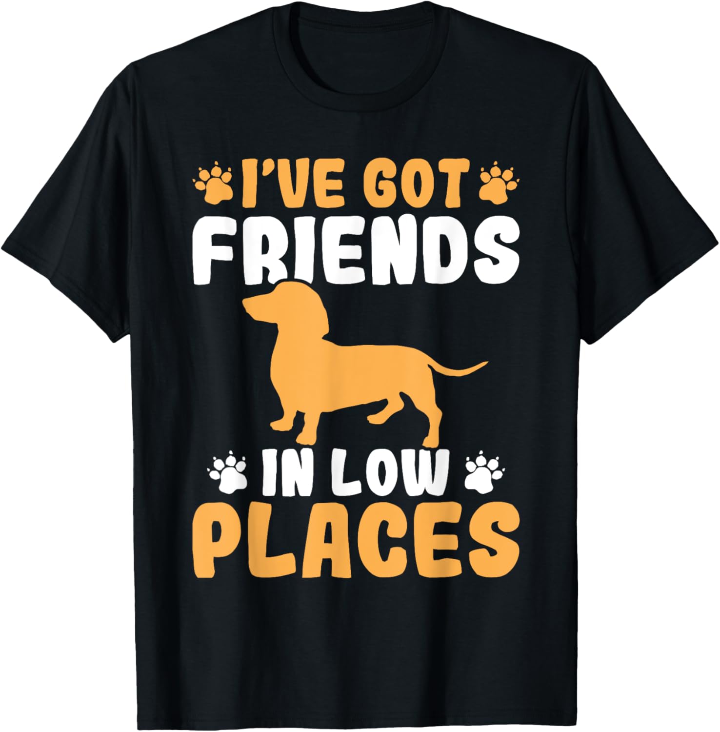 Dachshund Lover - I've Got Friends In Low Places Apparel | Google Shopping Optimized | Aesthetic Casual Look