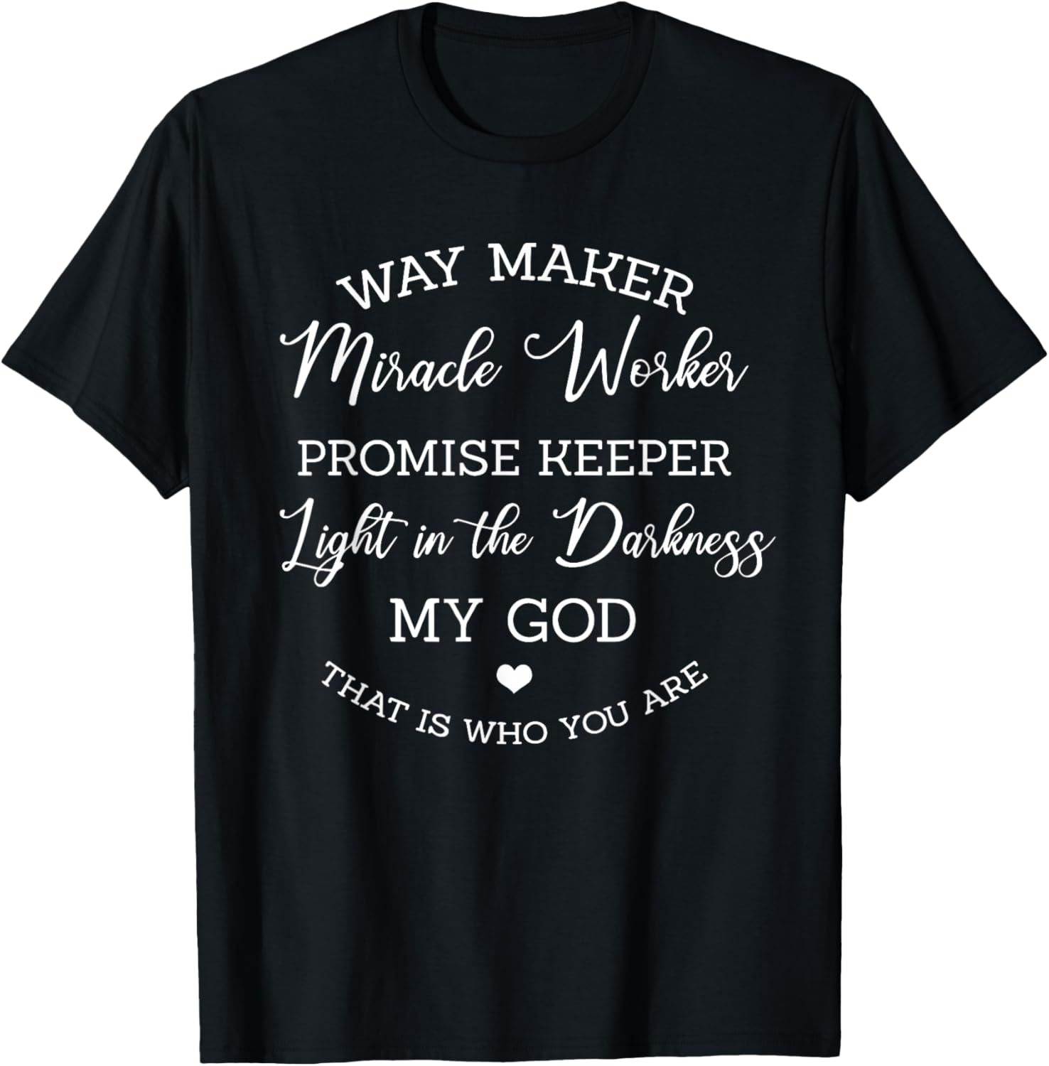 Waymaker Miracle Worker Promise Keeper Cross Apparel | Best Seller Pick | Must-Have Style
