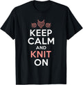 Keep Calm and knit on Crocheting Yarn Knitter Yarn Supply | Trending 2025 | High CTR Title