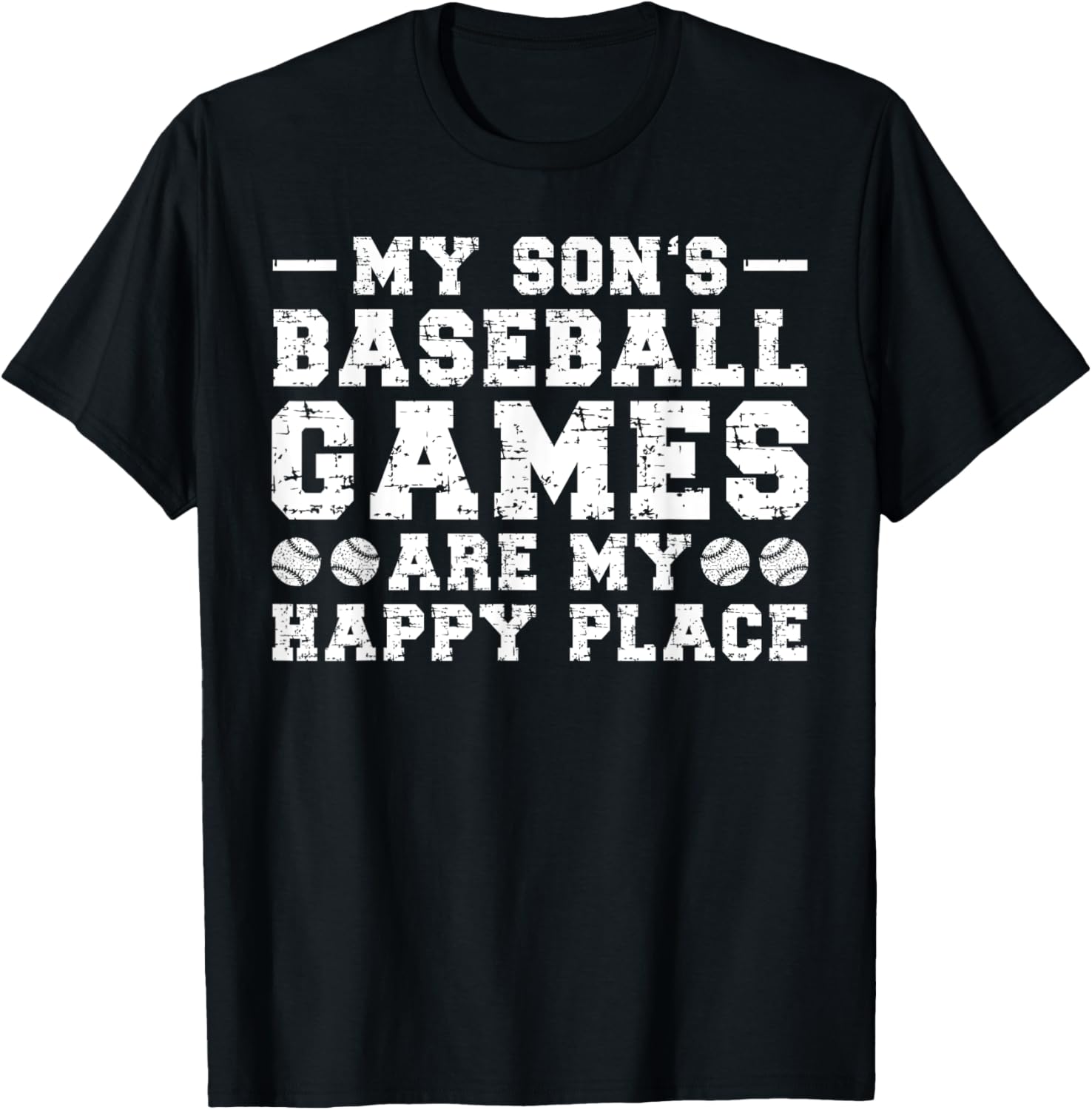 My Son's Baseball Games Are My Happy Place Apparel | US Viral Pick | Customer Favorite