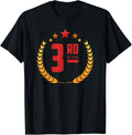 3rd Place Award T-Shirt Cool Trophy Championship Gift Tee T-Shirt | Top Conversion Title | Daily Wear Essential