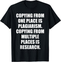 Copying From One Place Is Plagiarism Apparel | Premium Quality | Aesthetic Casual Look