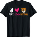 Animal Lover Funny Cheetah Peace Love Cheetahs Apparel High Search Demand Best Seller Look