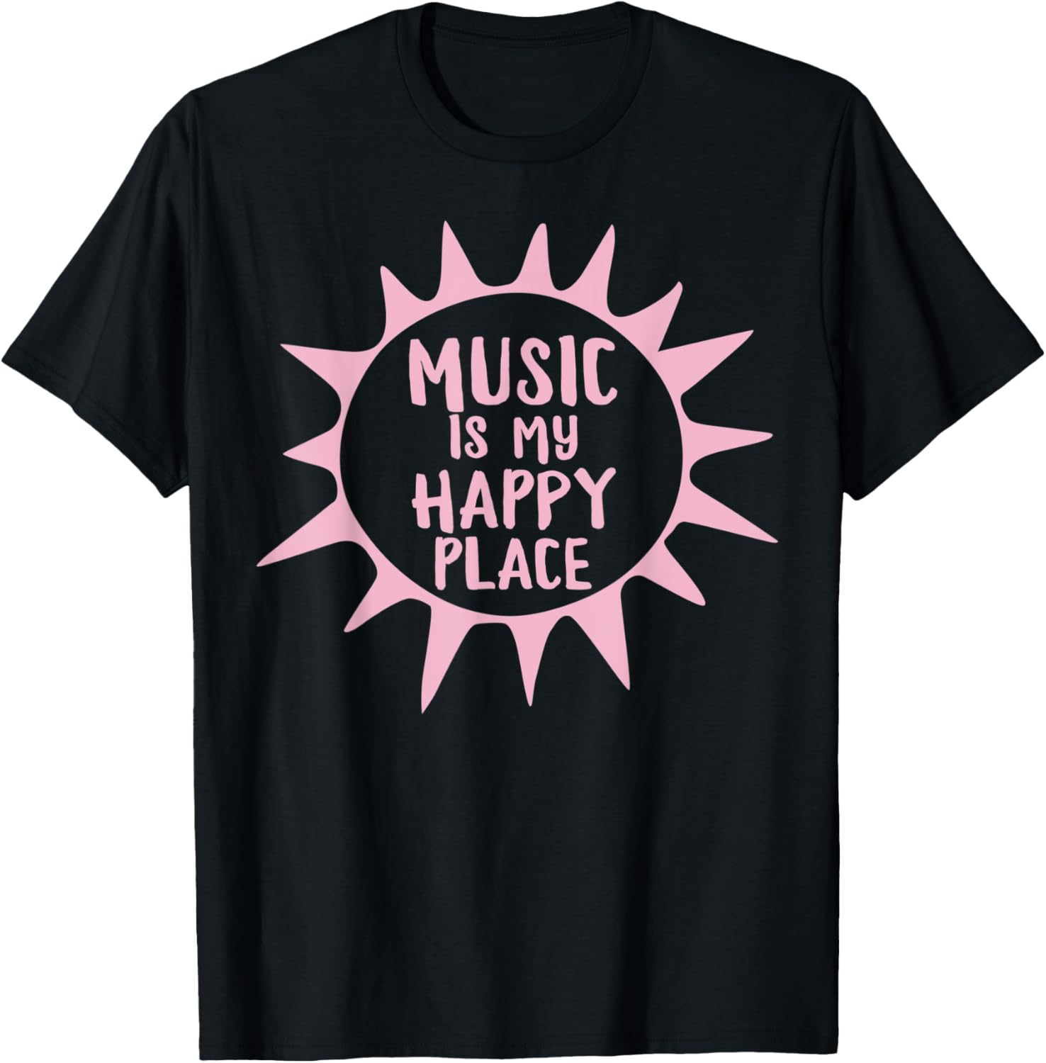 Music Is My Happiest Place Musician Jazz Music Teacher Gifts T-Shirt for Men Women Kids T-Shirt | High Search Volume | Customer Favorite
