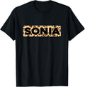 Funny Sonia Leopard Print Personalized Name Sonia Apparel Comfort Fit US Top Pick