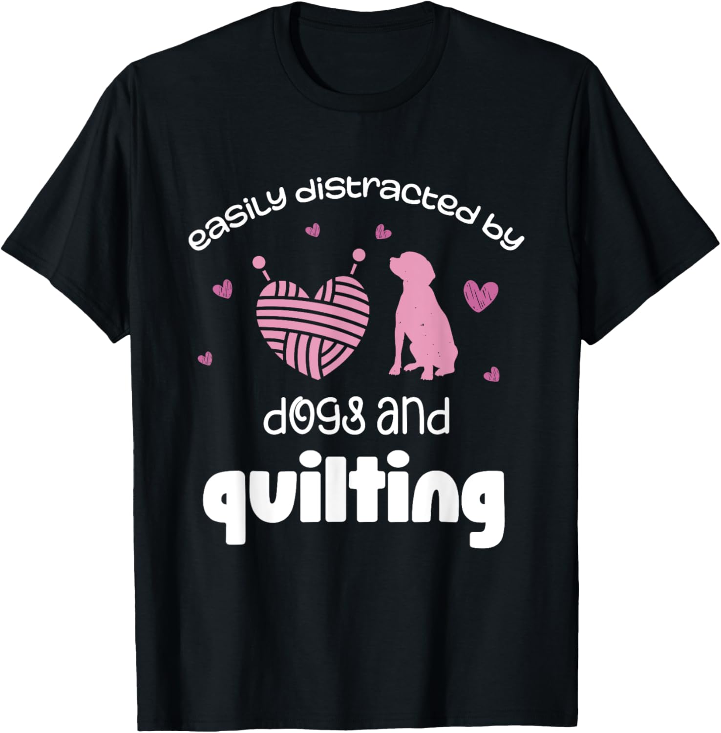 Easily Distracted By Dogs And Quilting Heart Yarn Yarn Supply | Premium Quality | Perfect for Crafters