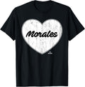 Distressed Heart Michael Morales Prospect Baseball Fan Gear Apparel | Perfect Gift Idea