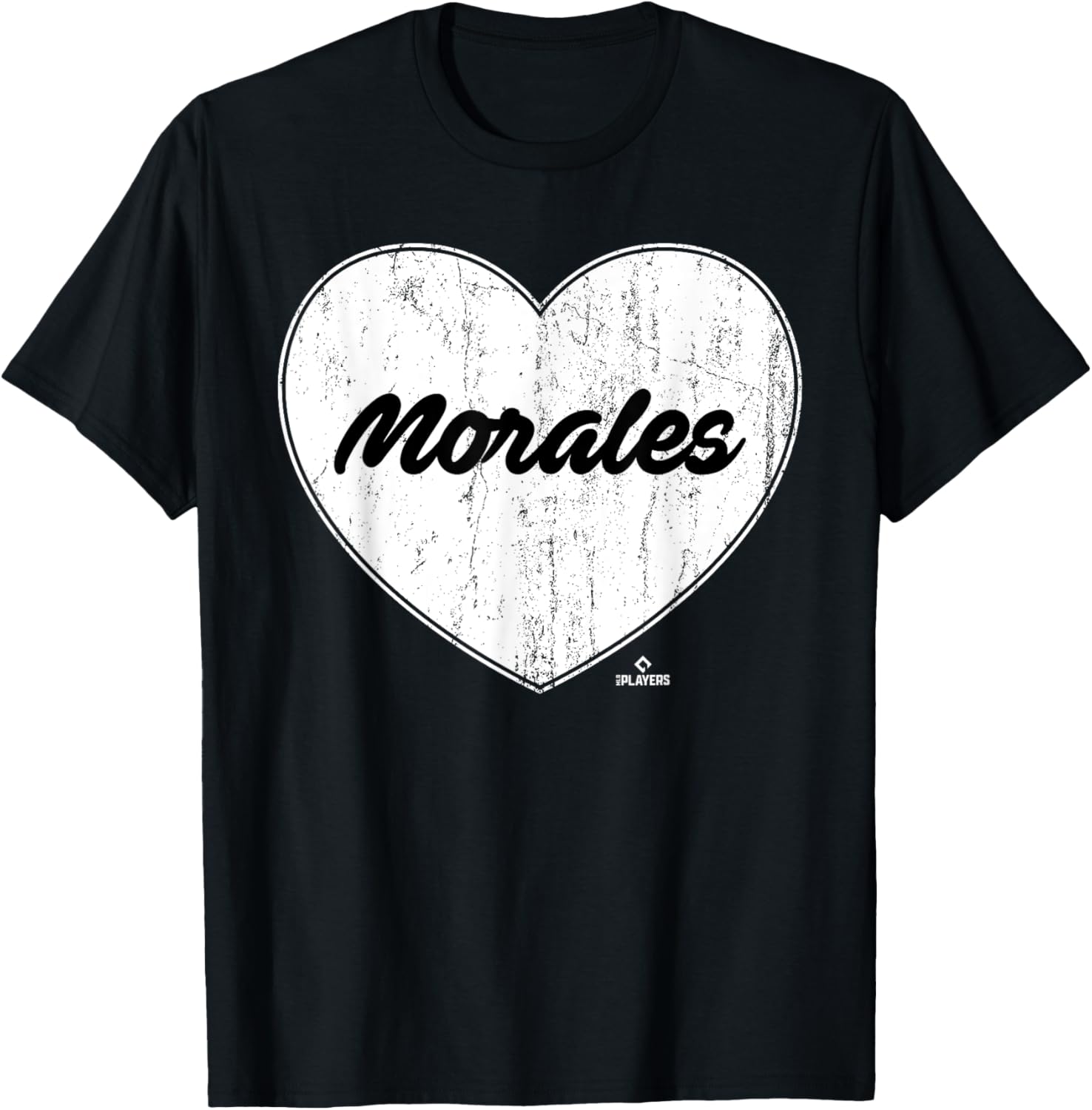 Distressed Heart Michael Morales Prospect Baseball Fan Gear Apparel | Perfect Gift Idea